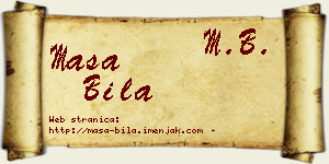 Maša Bila vizit kartica